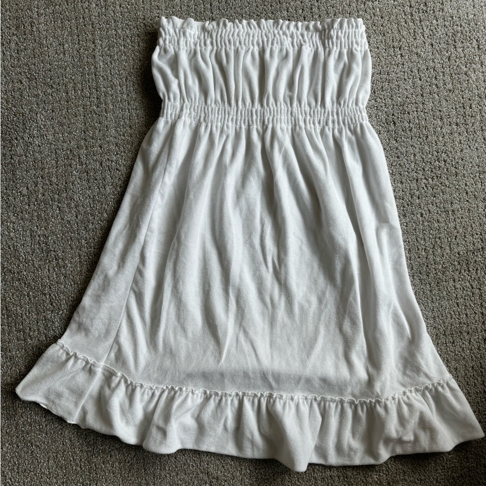 Sparkle white swim cover up